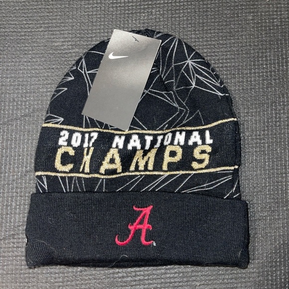 Nike Other - NWT Nike NCAA Alabama Football 2017 National Championship Knit Beanie